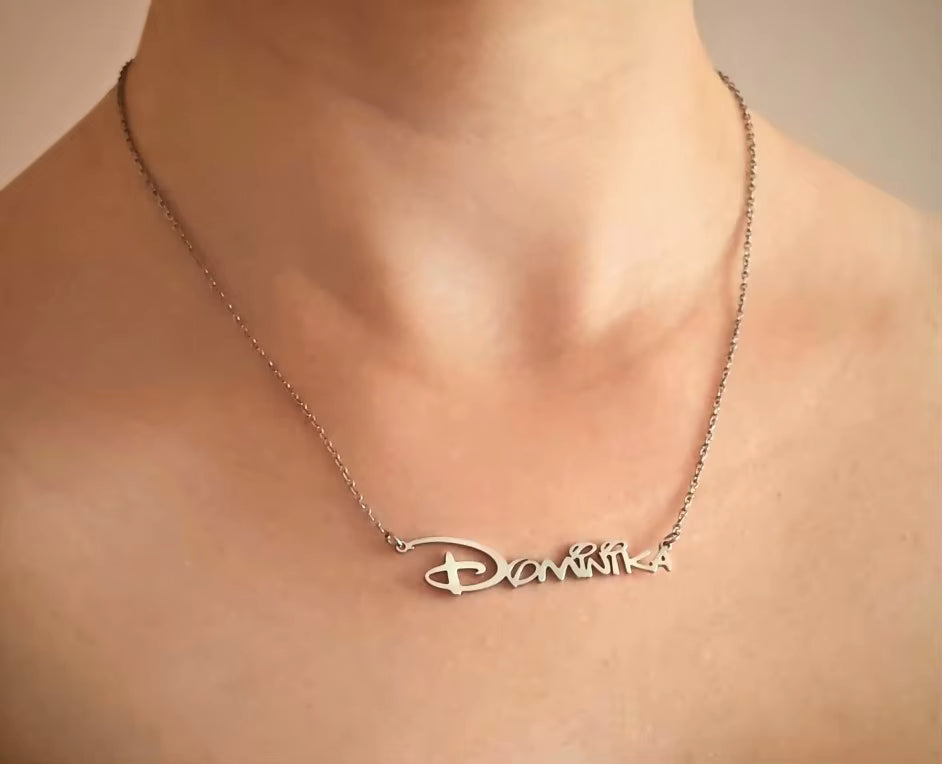 Signature Glow™ Custom Gold Choker – Personalized Stainless Steel Jewelry
