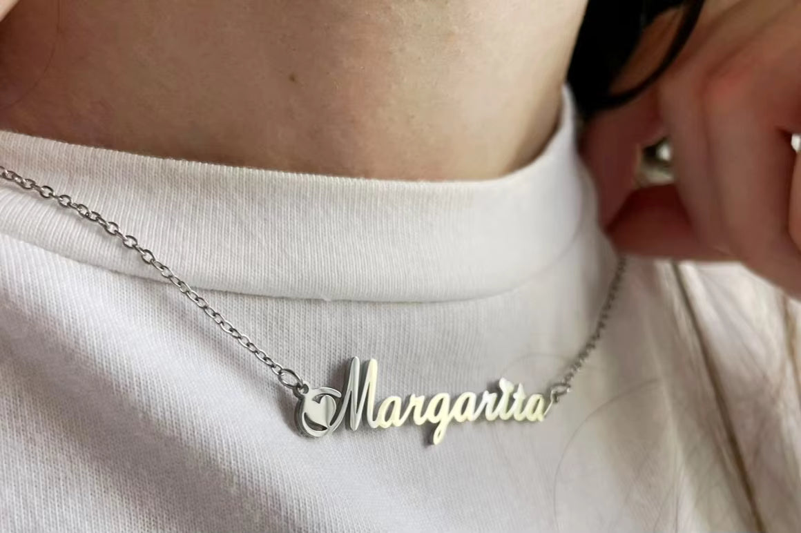 Signature Glow™ Custom Gold Choker – Personalized Stainless Steel Jewelry