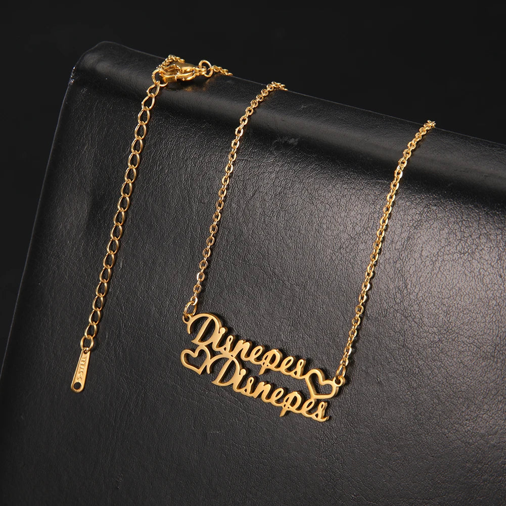 Signature Glow™ Custom Gold Choker – Personalized Stainless Steel Jewelry
