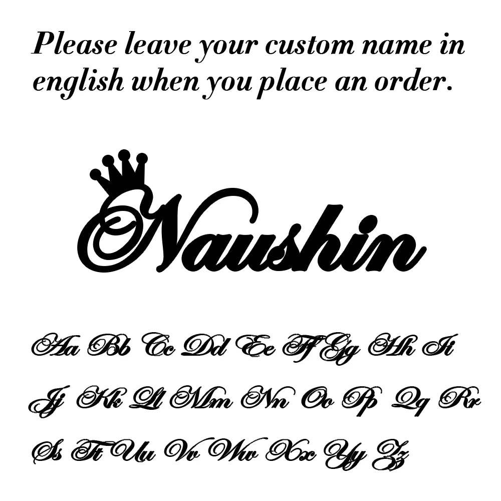 Signature Glow™ Custom Silve Choker – Personalized Stainless Steel Name Necklace