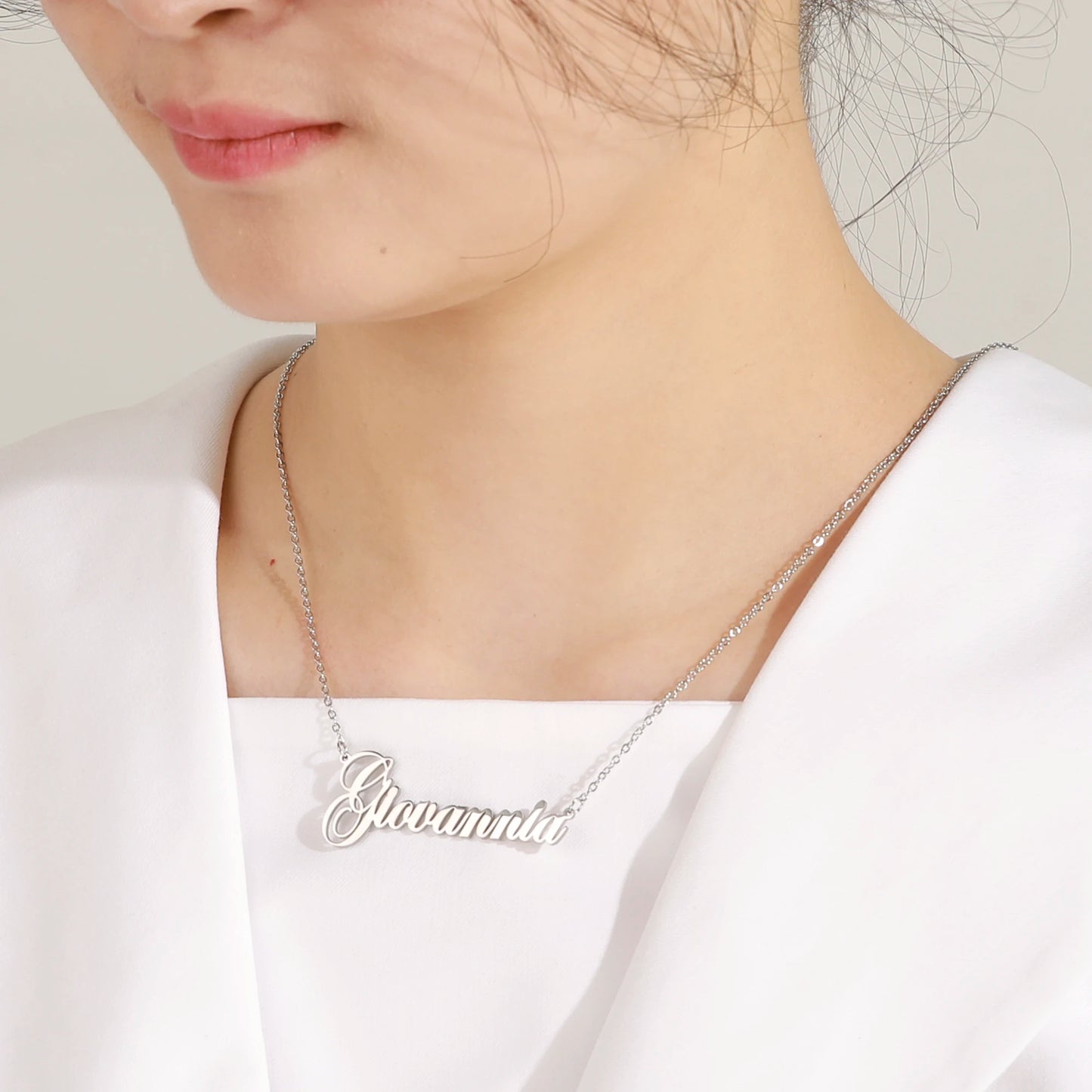 Signature Glow™ Custom Gold Choker – Personalized Stainless Steel Jewelry