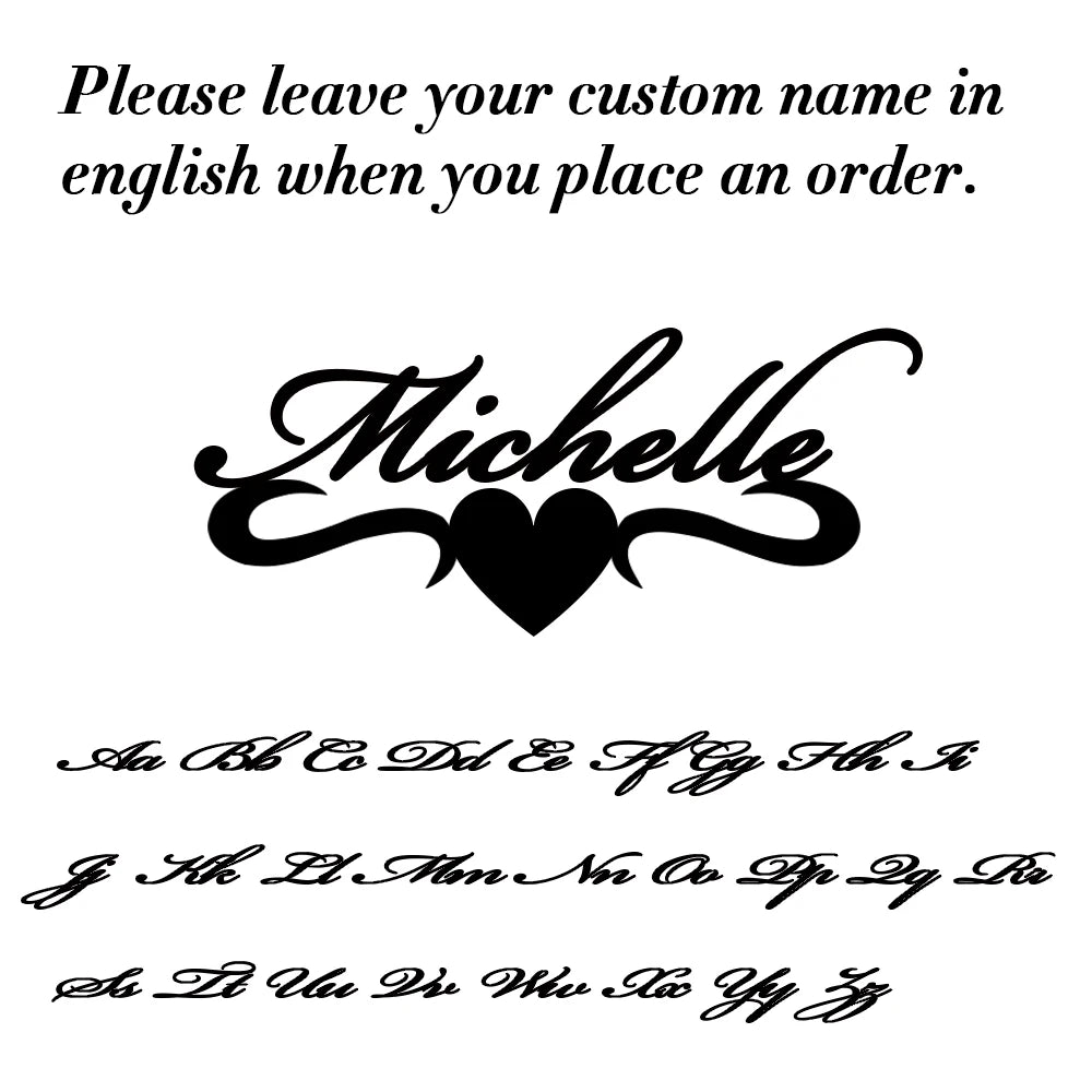 Signature Glow™ Custom Silve Choker – Personalized Stainless Steel Name Necklace