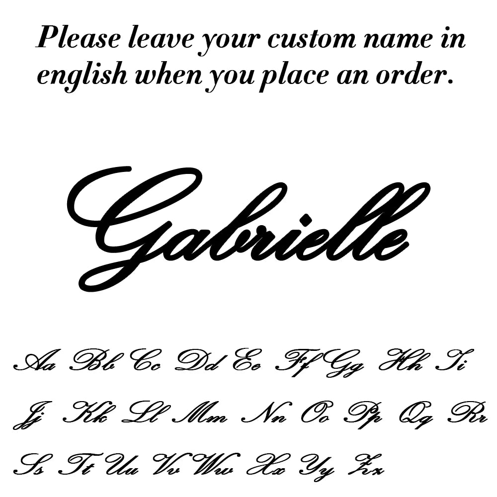 Signature Glow™ Custom Silve Choker – Personalized Stainless Steel Name Necklace