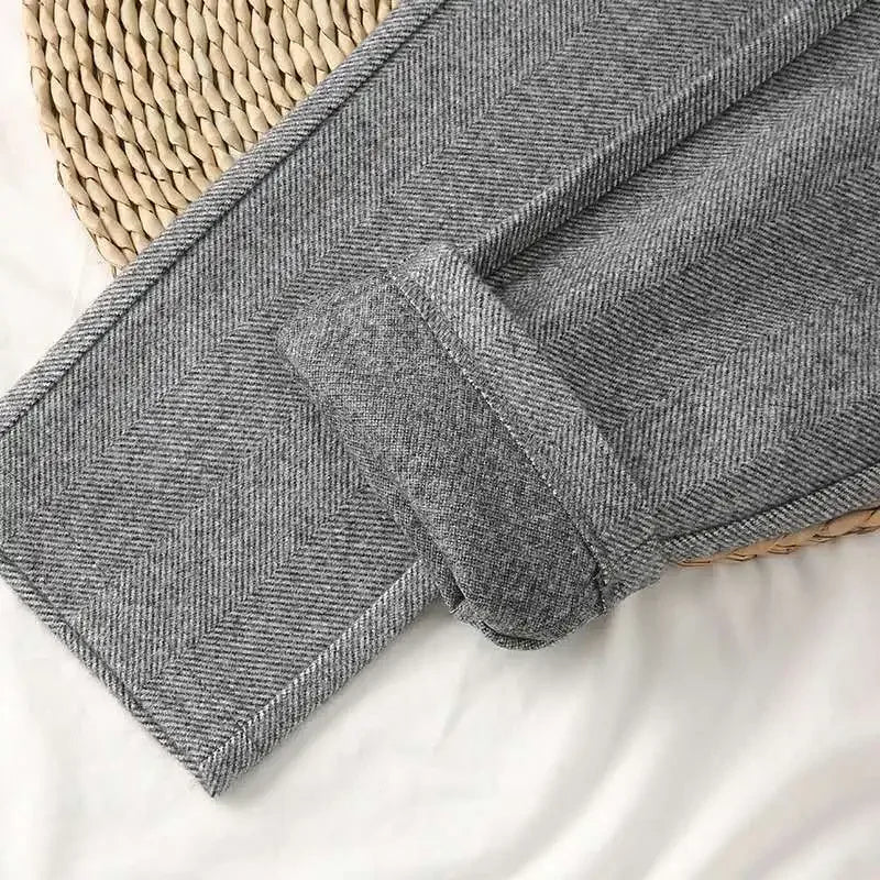 WoolGleam™ High-Waist Harem Pants