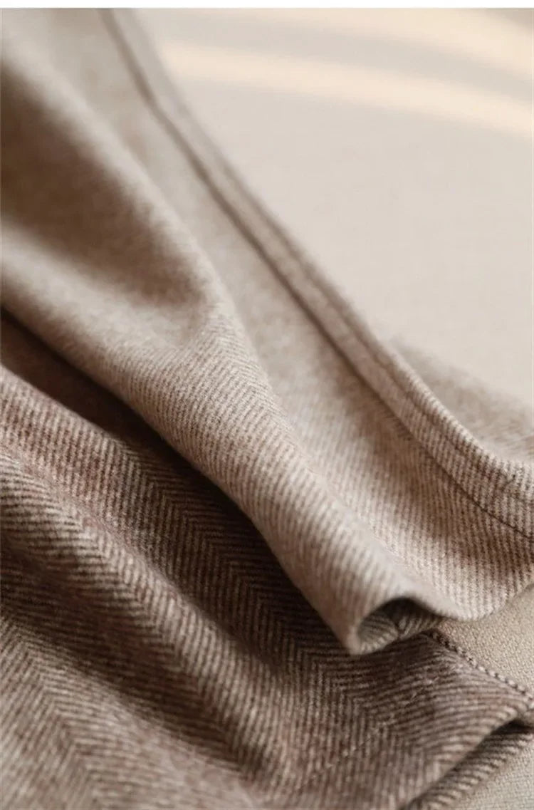 WoolGleam™ High-Waist Harem Pants