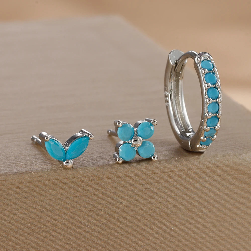 Aurora Bloom™ Earring Set 3PCS Stainless Steel Gold