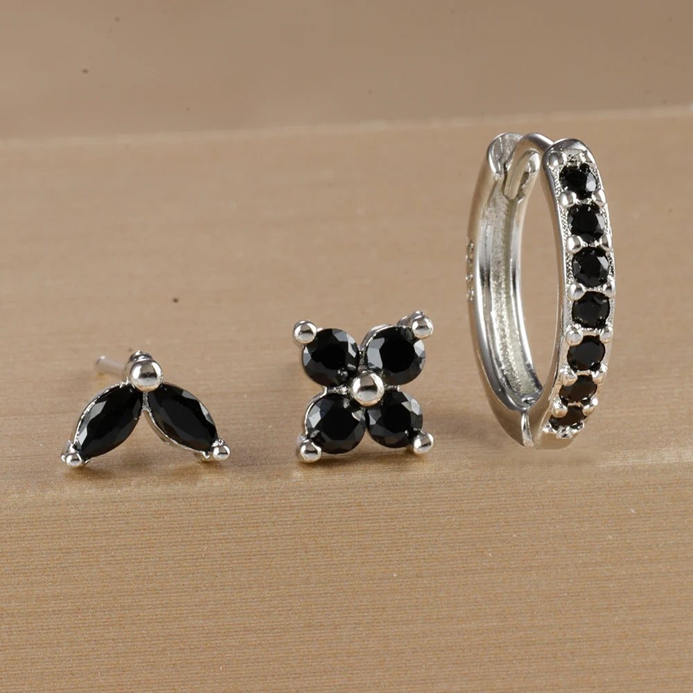 Aurora Bloom™ Earring Set 3PCS Stainless Steel Gold