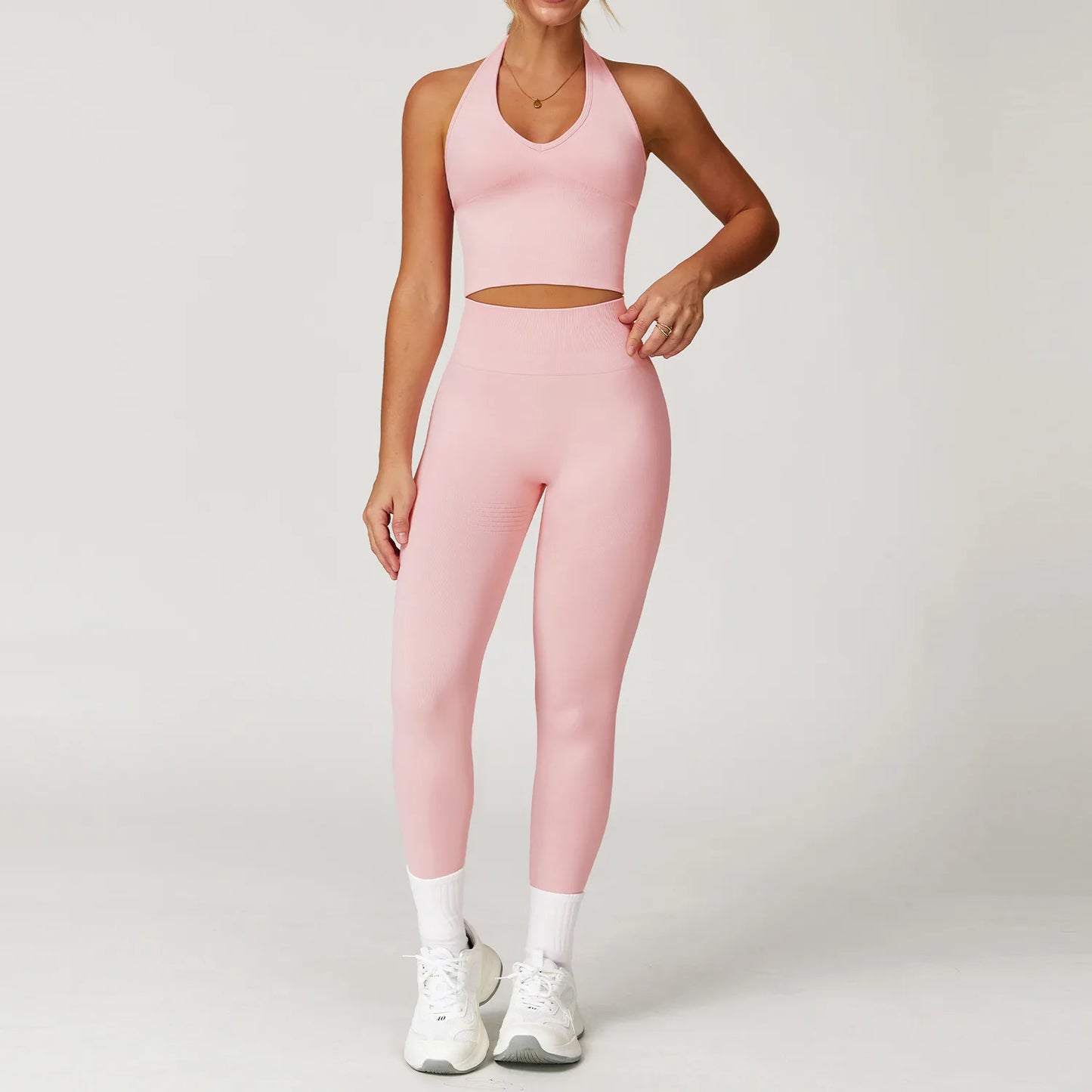 FlexAura™ Seamless Yoga Set - 2/3 PCS Bra, Leggins and Jacket set
