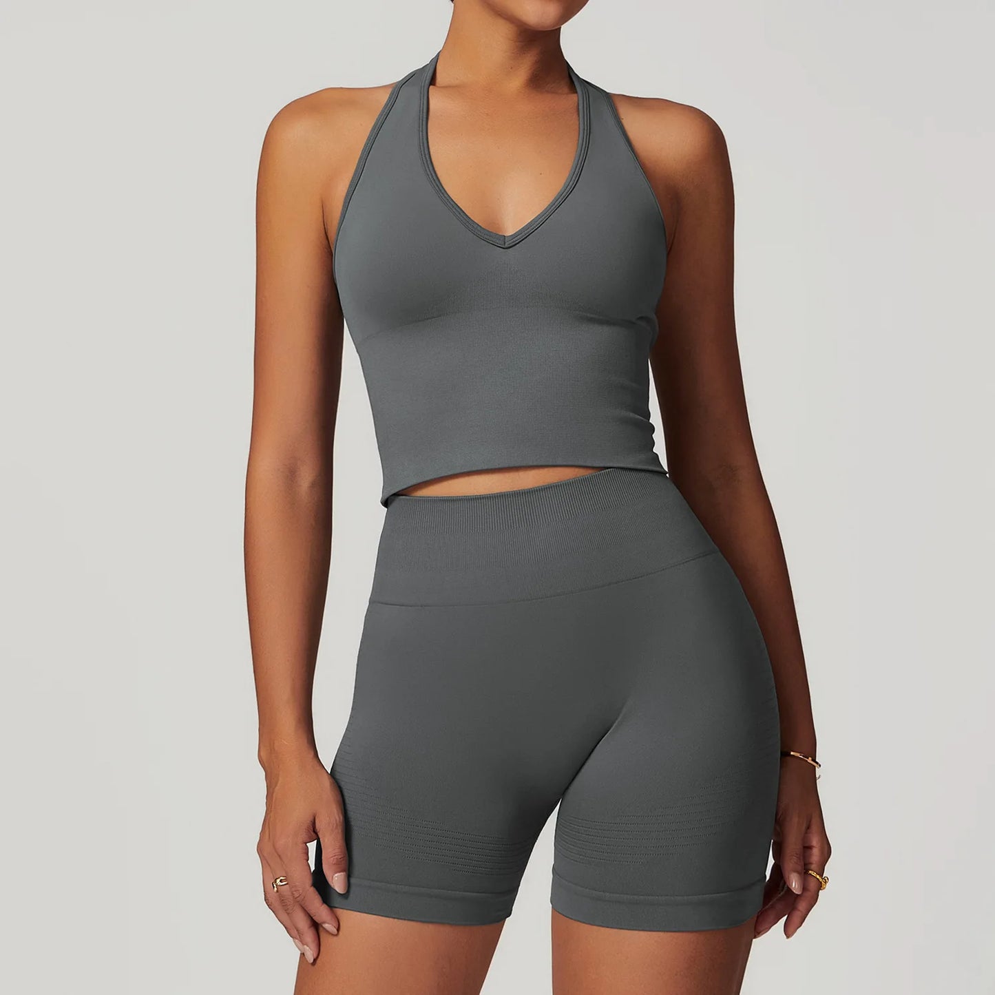 FlexAura™ Seamless Yoga Set - 2/3 PCS Bra, Leggins and Jacket set