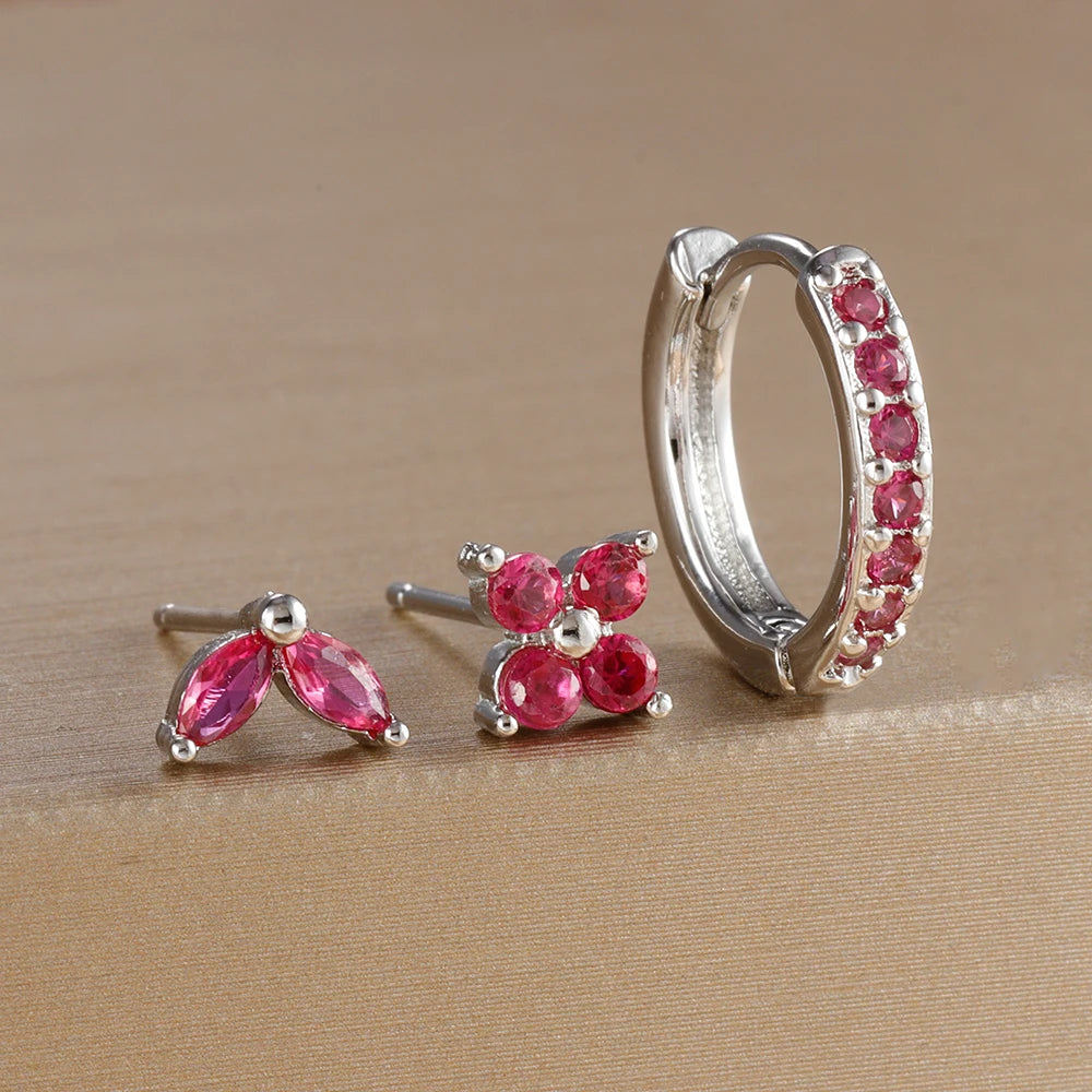 Aurora Bloom™ Earring Set 3PCS Stainless Steel Gold