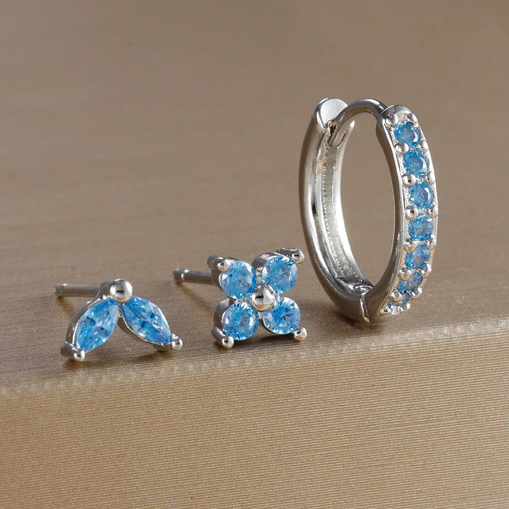 Aurora Bloom™ Earring Set 3PCS Stainless Steel Gold