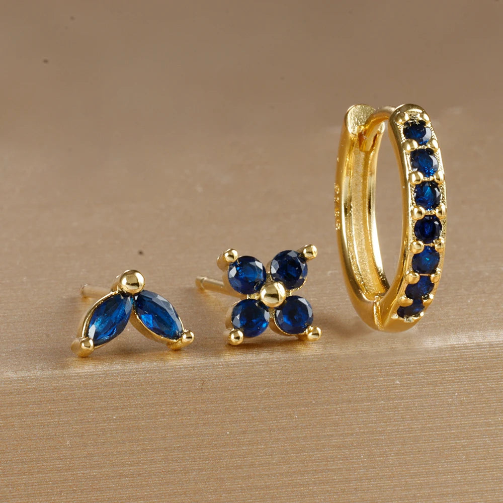 Aurora Bloom™ Earring Set 3PCS Stainless Steel Gold