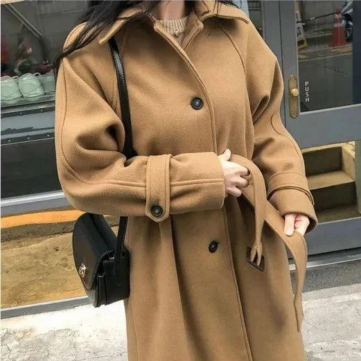 Tweedelle Woolen Long Coat
