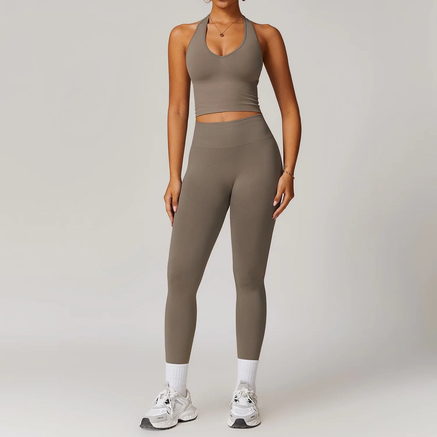 FlexAura™ Seamless Yoga Set - 2/3 PCS Bra, Leggins and Jacket set