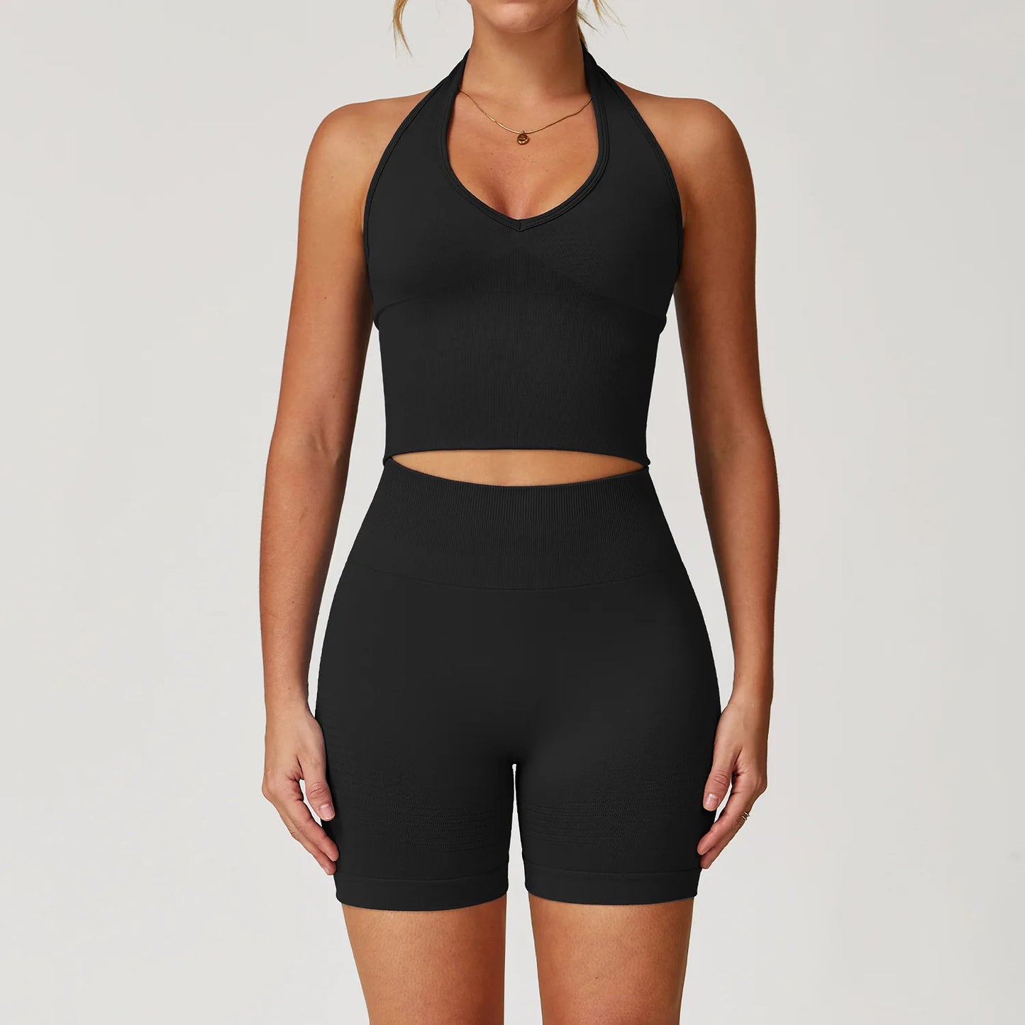 FlexAura™ Seamless Yoga Set - 2/3 PCS Bra, Leggins and Jacket set