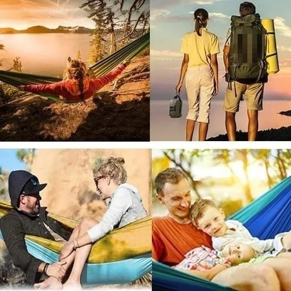 🌿 SoloNest™ Outdoor Nylon Hammock
