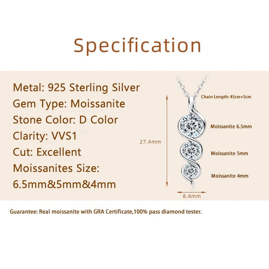 Eternal Twist™ Moissanite Necklace – Wedding & Gift Edition