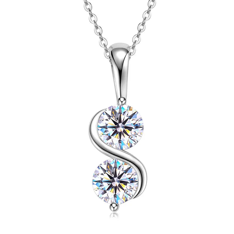 Eternal Twist™ Moissanite Necklace – Wedding & Gift Edition