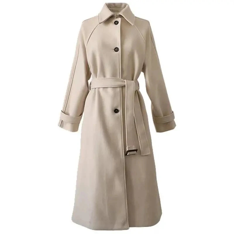 Tweedelle Woolen Long Coat