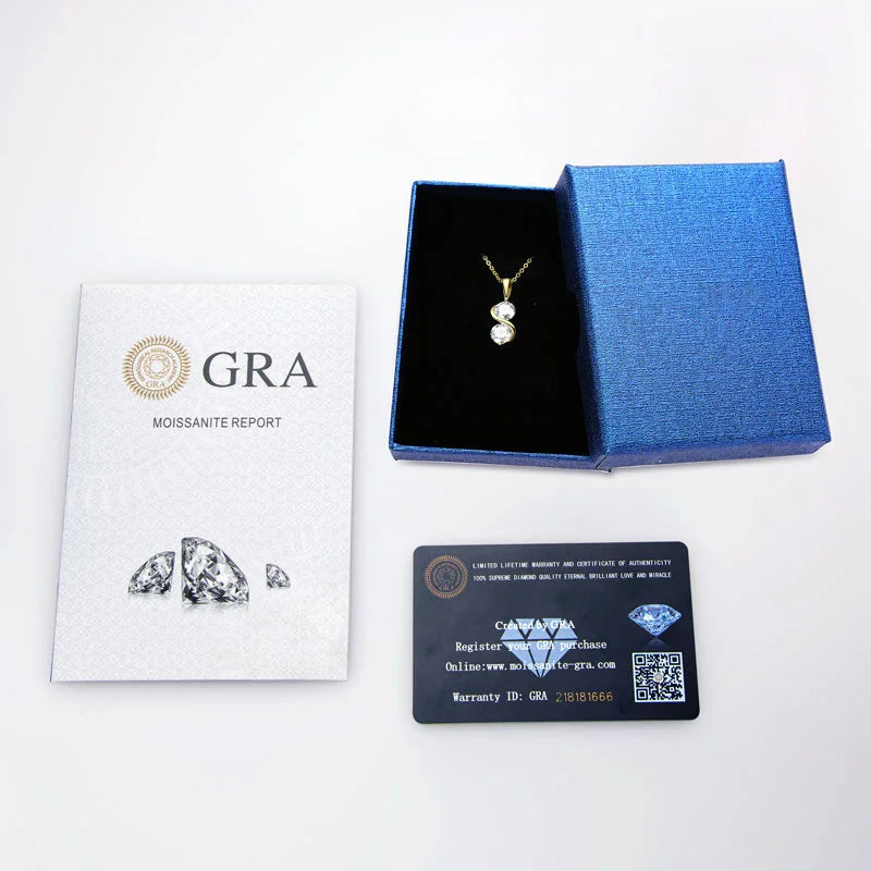 Eternal Twist™ Moissanite Necklace – Wedding & Gift Edition