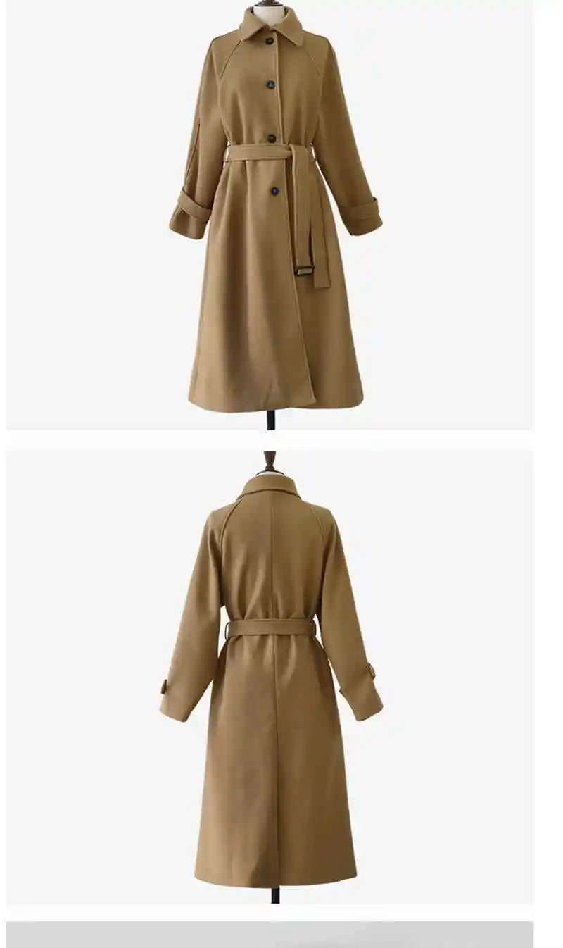 Tweedelle Woolen Long Coat