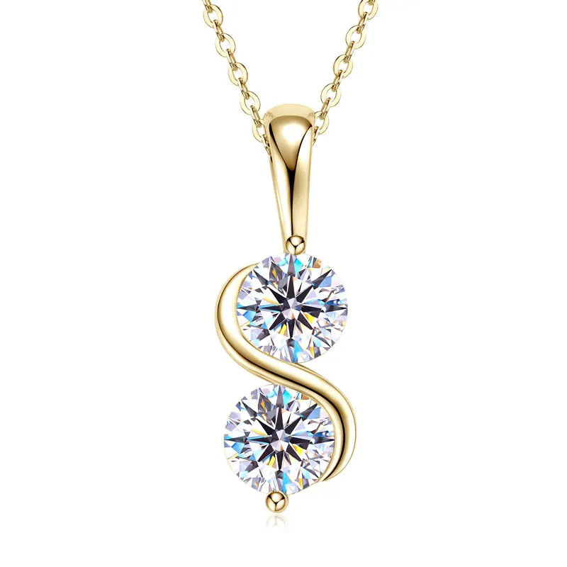 Eternal Twist™ Moissanite Necklace – Wedding & Gift Edition