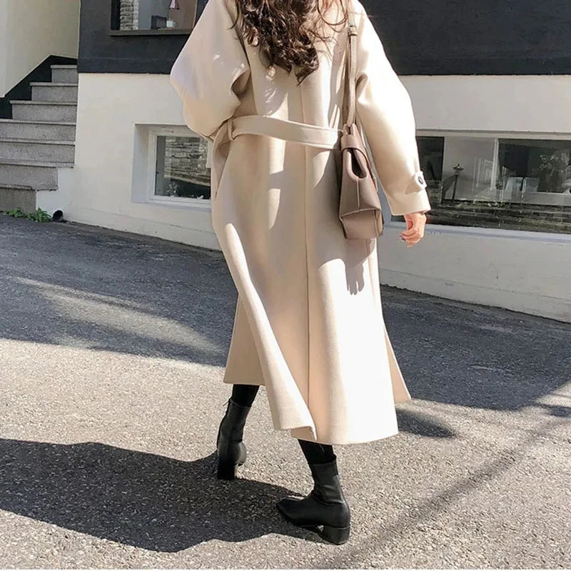 Tweedelle Woolen Long Coat