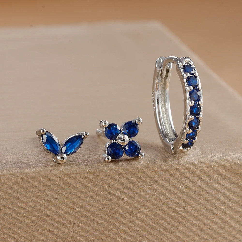 Aurora Bloom™ Earring Set 3PCS Stainless Steel Gold