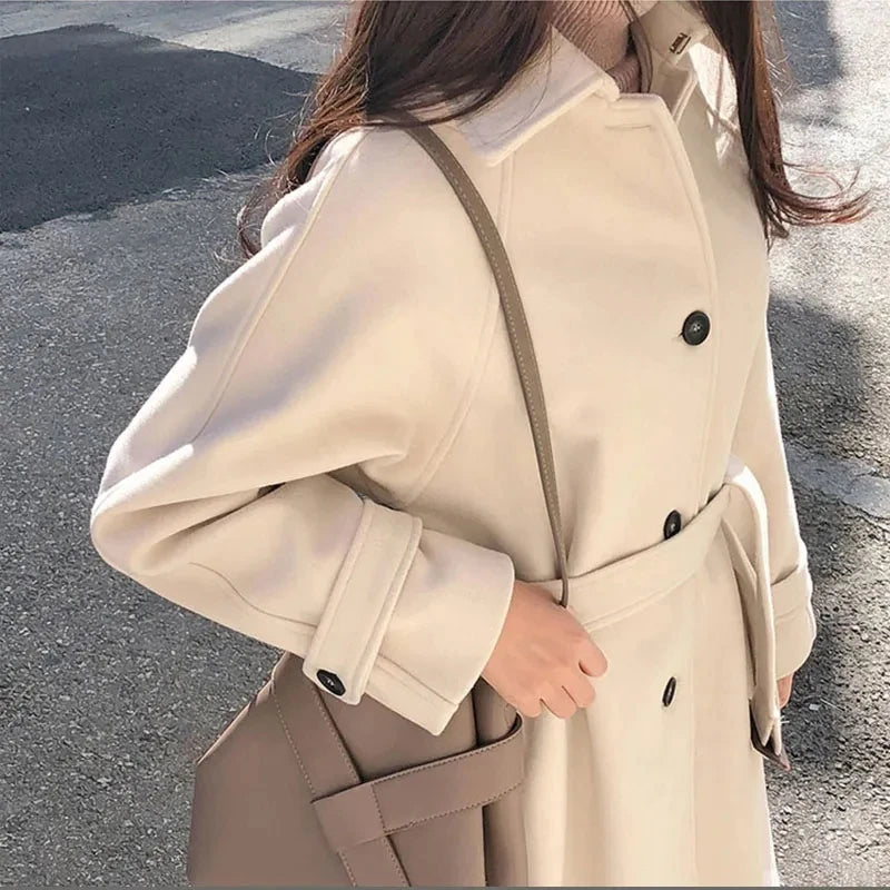 Tweedelle Woolen Long Coat