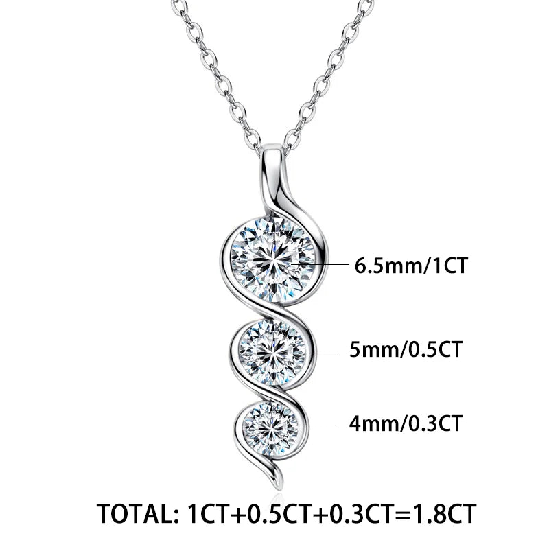 Eternal Twist™ Moissanite Necklace – Wedding & Gift Edition