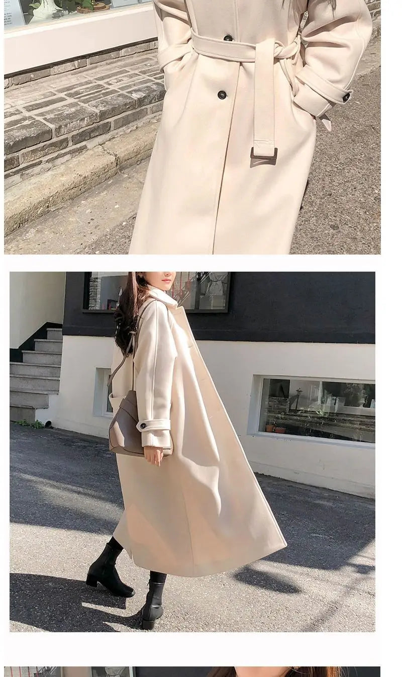 Tweedelle Woolen Long Coat