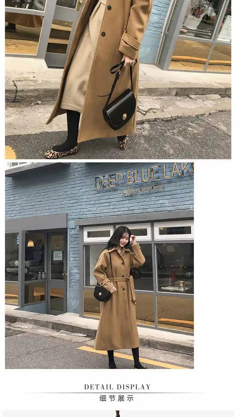 Tweedelle Woolen Long Coat