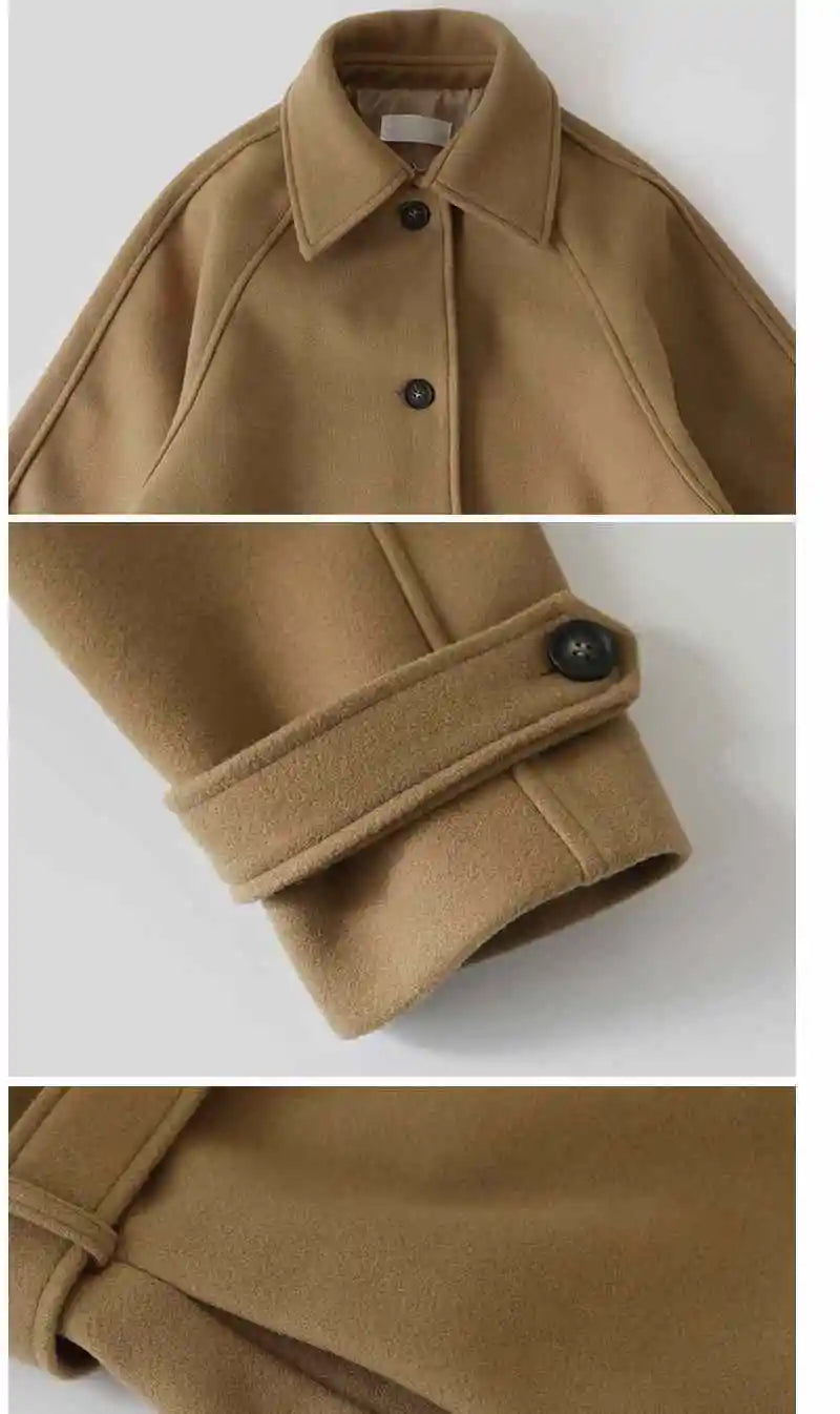 Tweedelle Woolen Long Coat