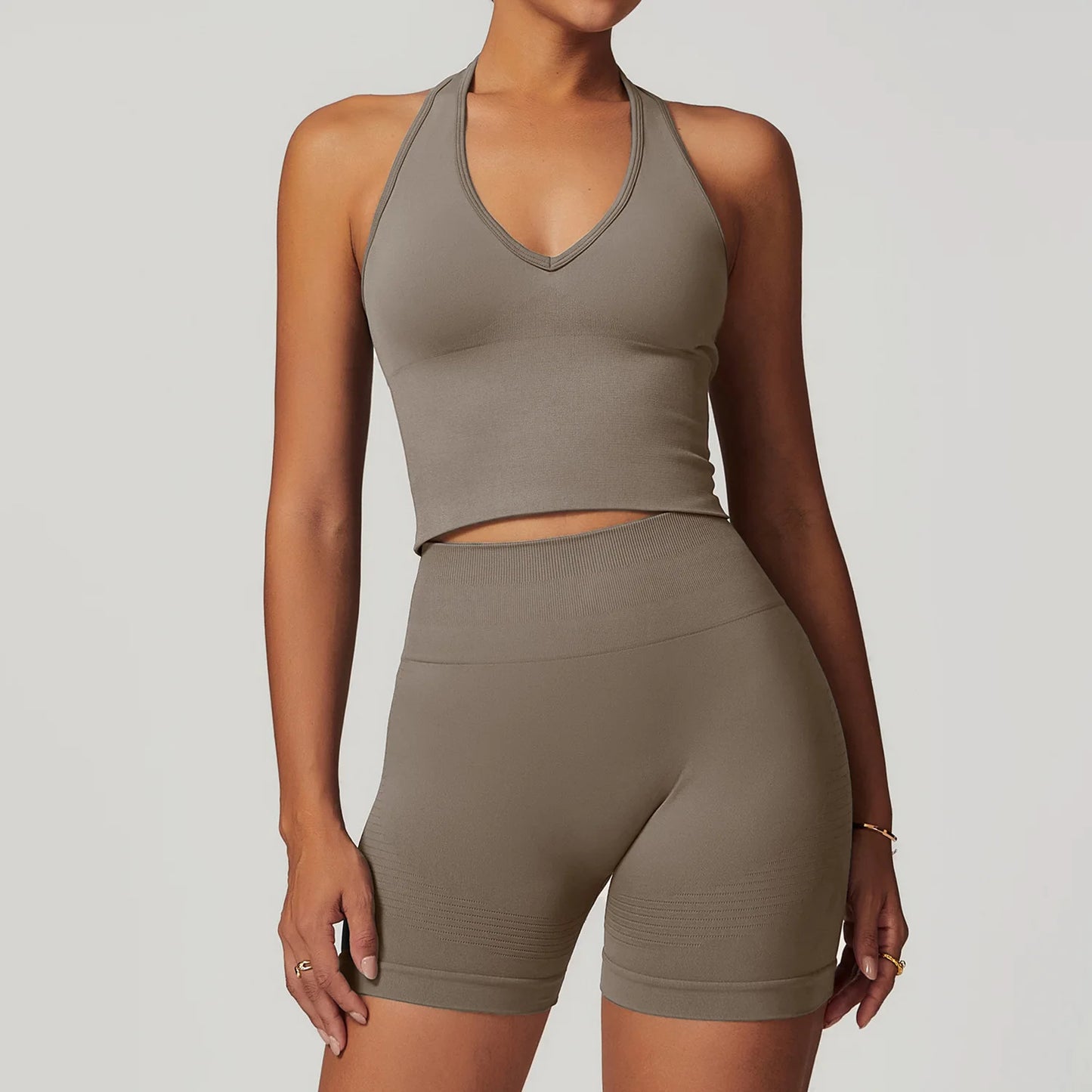 FlexAura™ Seamless Yoga Set - 2/3 PCS Bra, Leggins and Jacket set
