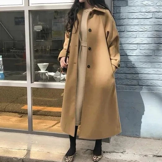 Tweedelle Woolen Long Coat