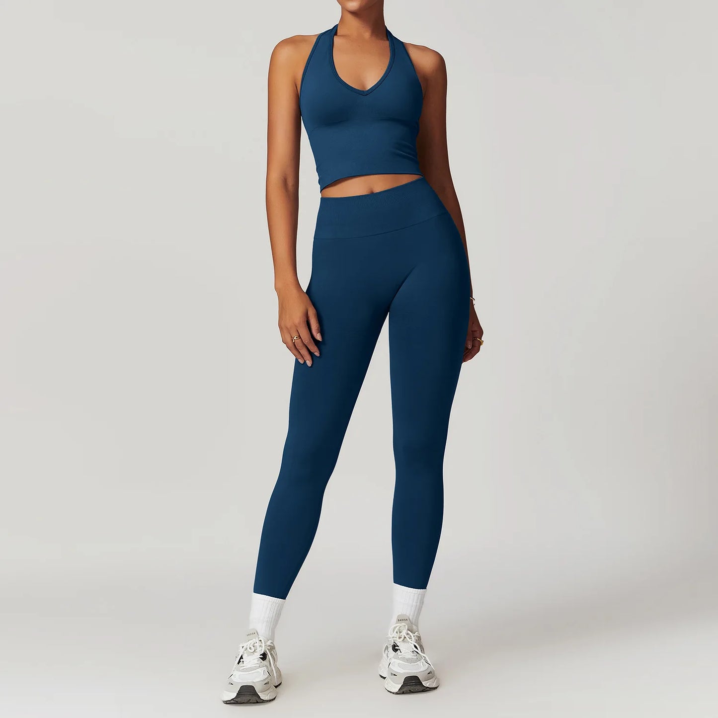 FlexAura™ Seamless Yoga Set - 2/3 PCS Bra, Leggins and Jacket set