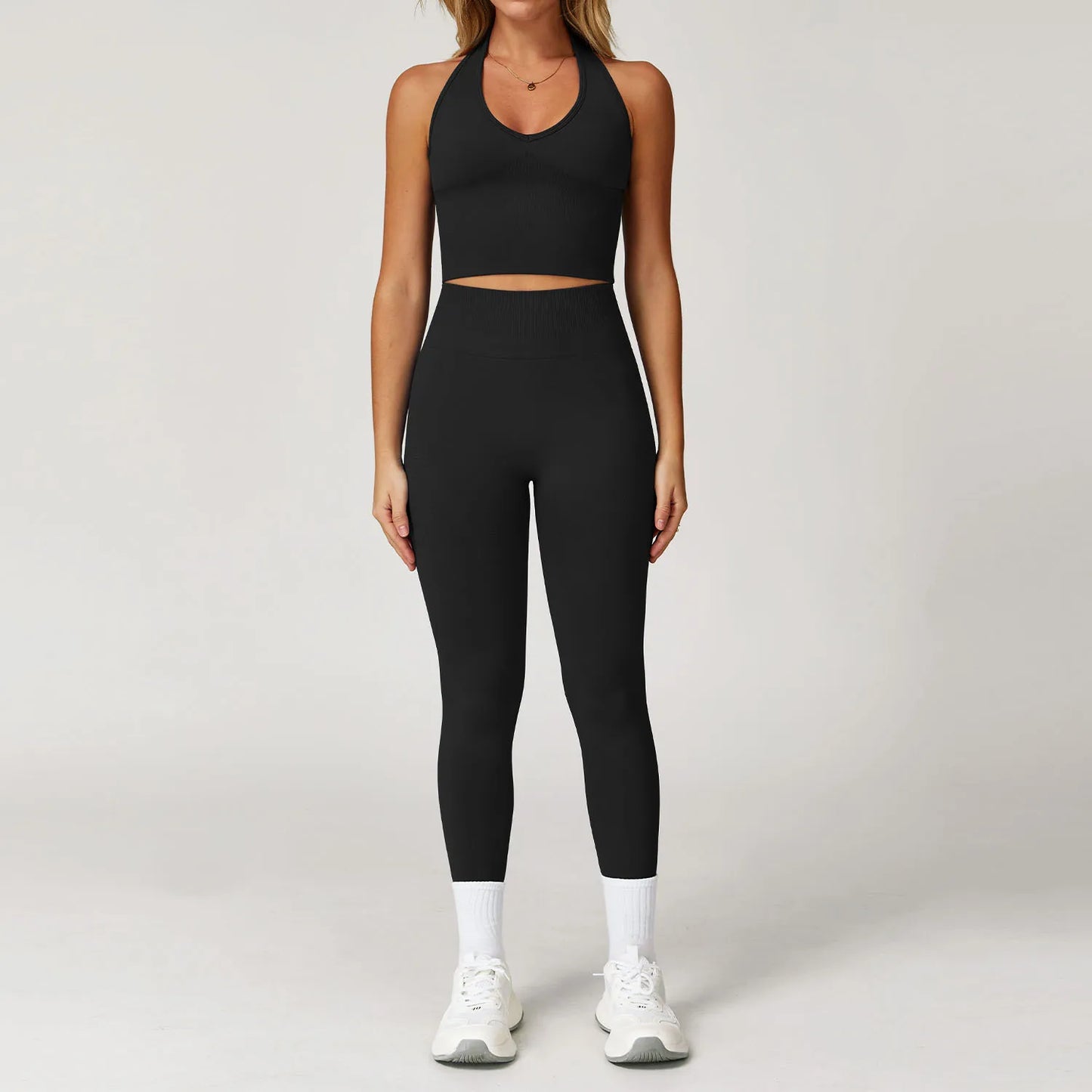 FlexAura™ Seamless Yoga Set - 2/3 PCS Bra, Leggins and Jacket set