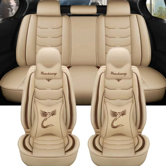 Universal Fit Car Seat Covers – 3D Design Faux Leather Protection