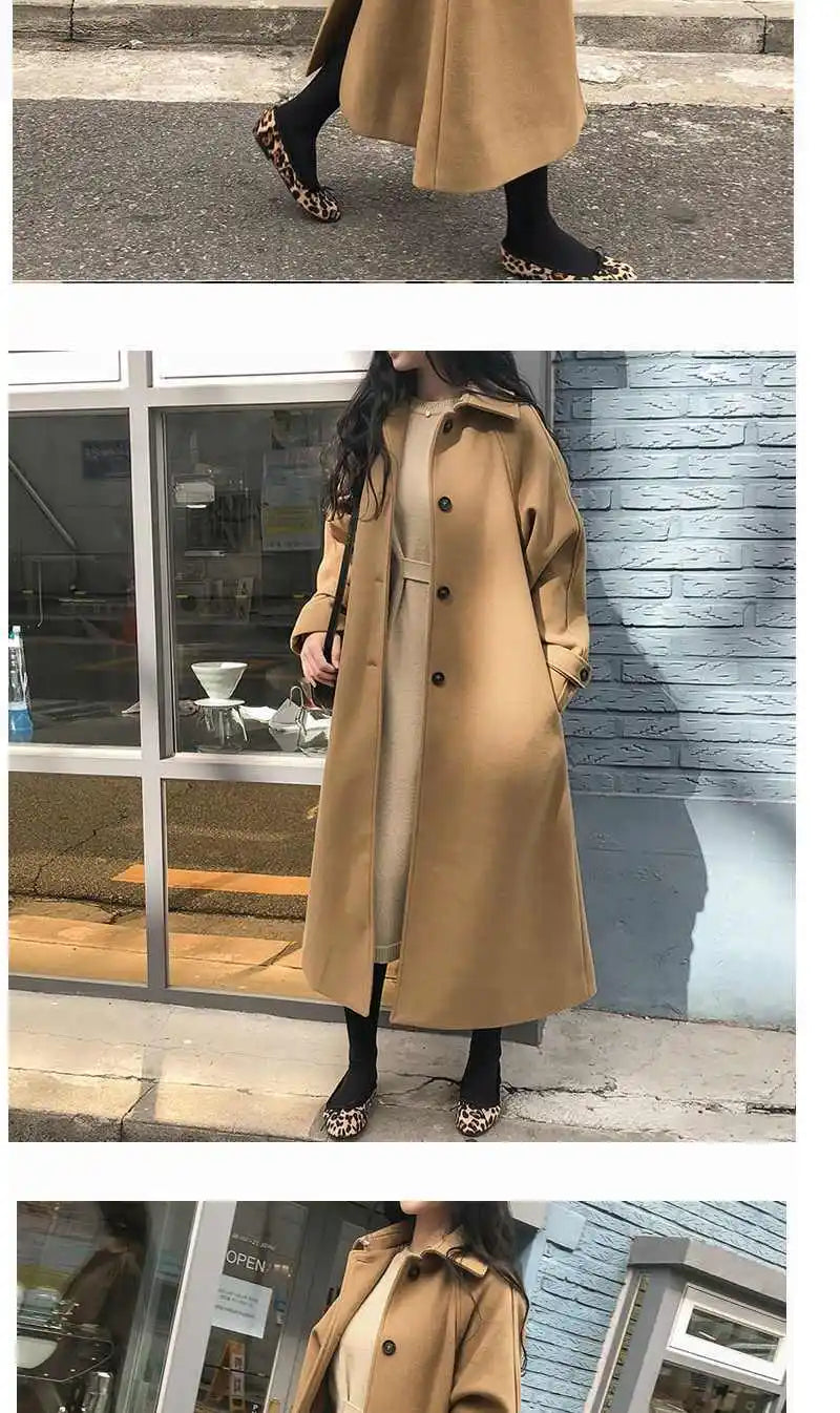 Tweedelle Woolen Long Coat
