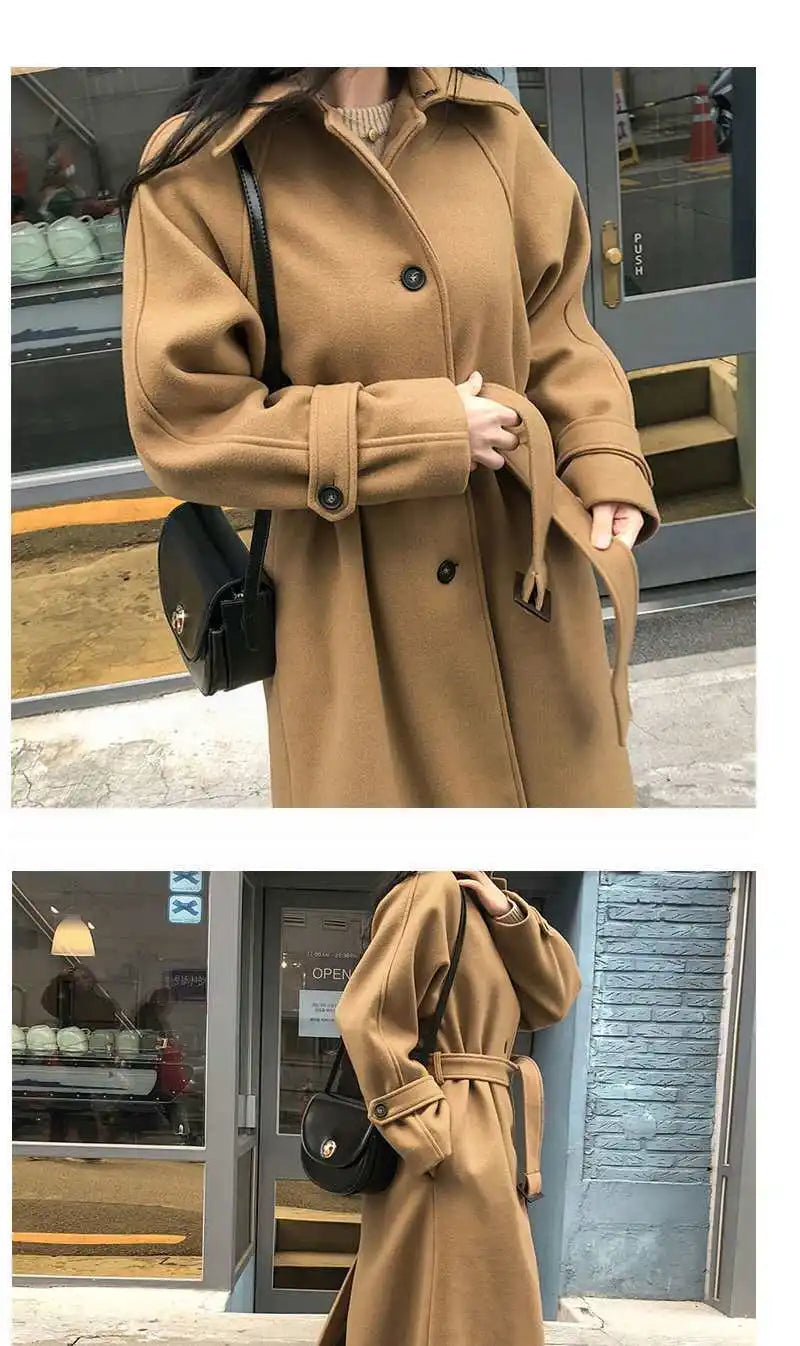 Tweedelle Woolen Long Coat