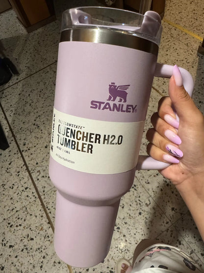 ChillMate™ 40oz  Stanley Thermal Tumbler with Straw – Vacuum Insulated Stainless Steel Travel Cup for Hot & Cold Drinks