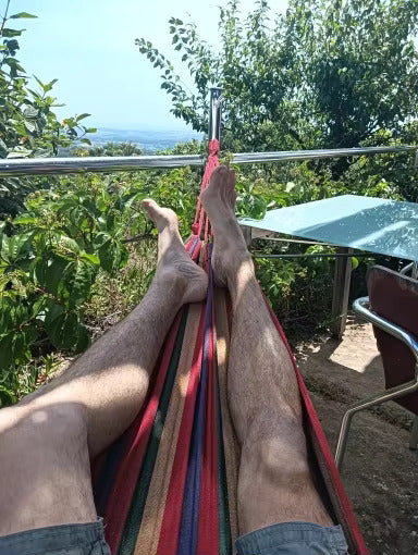 CottonLounge™ 2-Person Hammock — clean, cozy, and brandable.