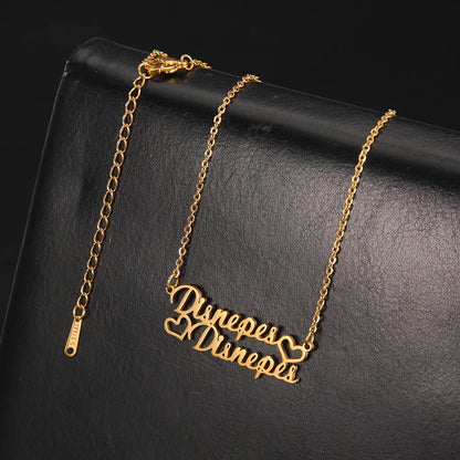 Signature Glow™ Custom Silve Choker – Personalized Stainless Steel Name Necklace