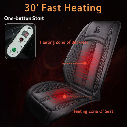 Premium Heated Car Seat Cover – 12V/24V