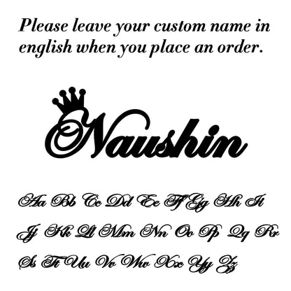 Signature Glow™ Custom Silve Choker – Personalized Stainless Steel Name Necklace