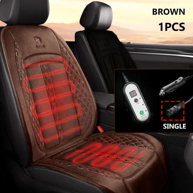 Premium Heated Car Seat Cover – 12V/24V