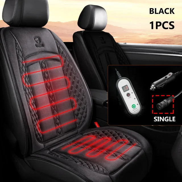 Premium Heated Car Seat Cover – 12V/24V
