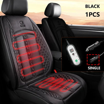 Premium Heated Car Seat Cover – 12V/24V