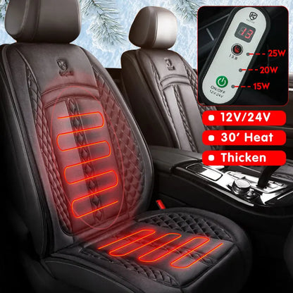 Premium Heated Car Seat Cover – 12V/24V