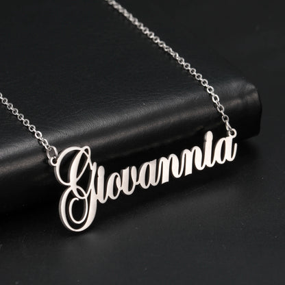 Signature Glow™ Custom Gold Choker – Personalized Stainless Steel Jewelry